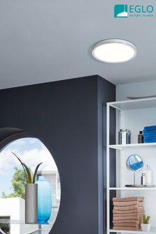 Eglo Silver Fueva Smart Bathroom Ceiling Light