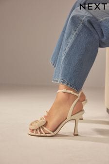 Natural Forever Comfort® Corsage Heeled Sandals