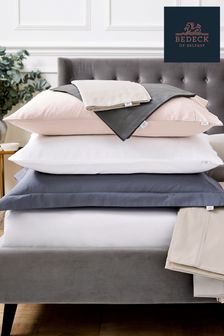 Charcoal Bedeck of Belfast Charcoal 300 Thread Count Egyptian Cotton Fitted Fitted Sheet