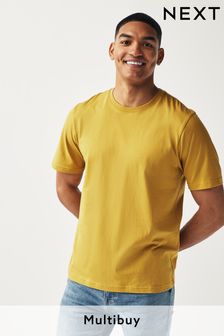 Yellow Essential Crew Neck T-Shirt