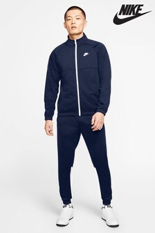 nike colour block tracksuit blue