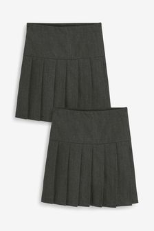 Dark grey school skirts clearance