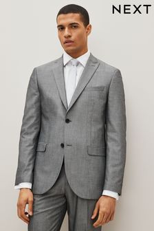 Light Grey Two Button Suit Jacket