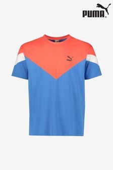 blue and orange puma shirt