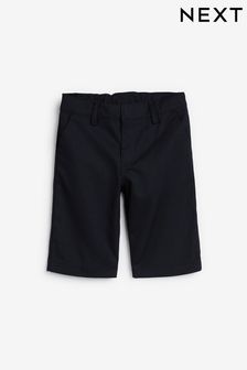 Navy Flat Front Shorts (3-14yrs)