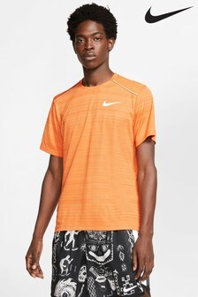orange nike miler t shirt