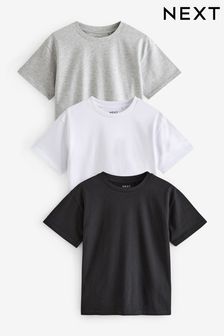 Black/White/Grey Oversized T-Shirts 3 Pack (3-16yrs)