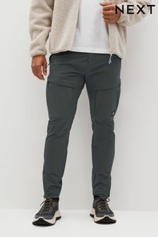 Charcoal Grey Stretch Cargo Trousers