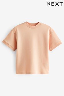Peach Relaxed Fit Heavyweight T-Shirt (3-16yrs)