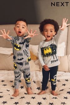 Batman Yellow/Black Snuggle Pyjamas 2 Pack (12mths-10yrs)