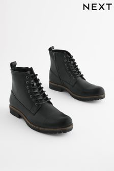 Black Toe Cap Boots
