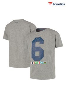 Grey Fanatics Grey Guinness Six Nations Larges Logo T-Shirt Junior