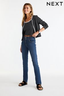 Mid Blue Wash Slim Lift And Shape Jeans