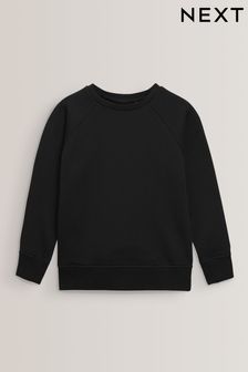Black Crew Neck School Sweater (3-17yrs)