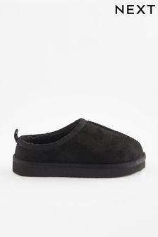 Black Cosy Mule Slippers