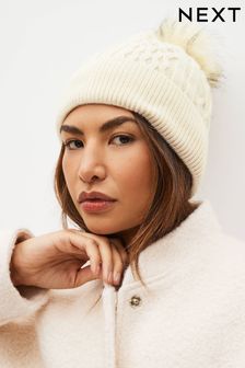 Bobble Women Youngerboys Cream Trousers Hats Next