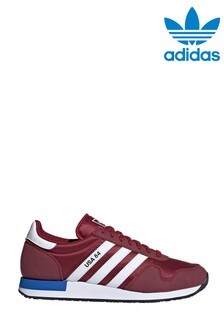 mens adidas red trainers