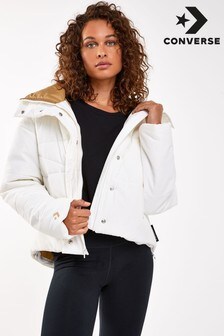 converse white jacket