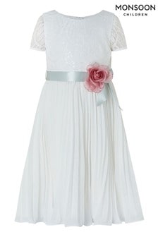 monsoon ivory flower girl dress
