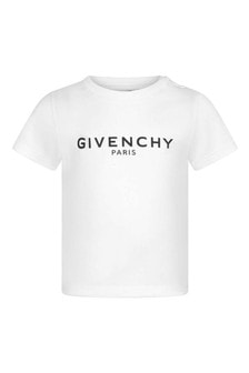 Givenchy Baby Boys Yellow Cotton Jersey T-Shirt