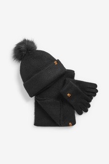 hat scarf and gloves set baby girl