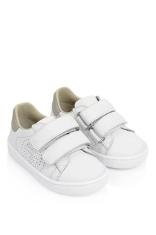 GUCCI Kids Leather New Ace Velcro Trainers