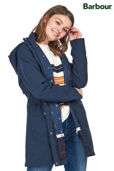 barbour navy seafield jacket