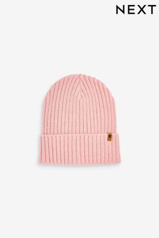 ladies pink hat and scarf set