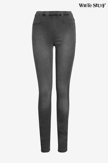 grey denim leggings