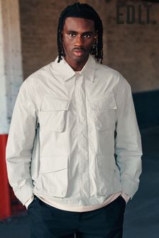 Light Grey EDIT 4 Pocket Lightweight Shacket