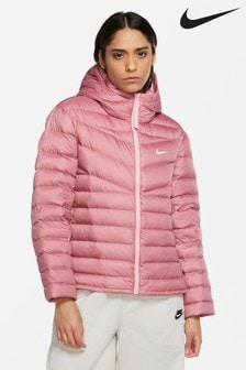 long pink nike jacket