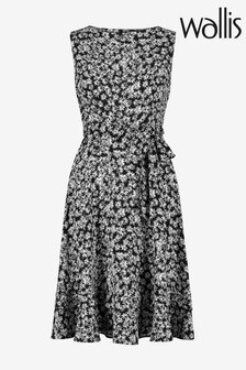 wallis black and white striped dress