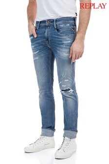 Mens Distressed Skinny Jeans 