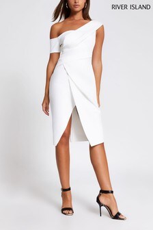 river island one shoulder dress