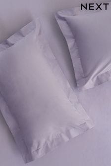 Lilac Purple Set of 2 Lilac Purple Easy Care Polycotton Pillowcases