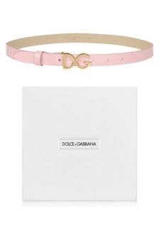 Dolce & Gabbana Kids Dolce & Gabbana Girls Red Patent Belt
