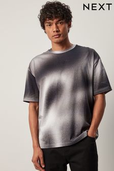 Monochrome Spray Dip Dye T-Shirt