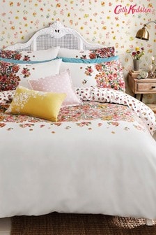 Single Ochre Catherine Lansfield Home Birdcage Blossom Reversible Duvet Cover Set