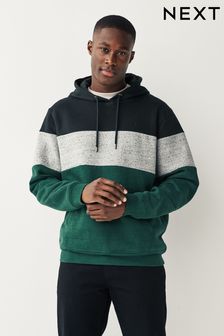 Green Block Overhead Hoodie