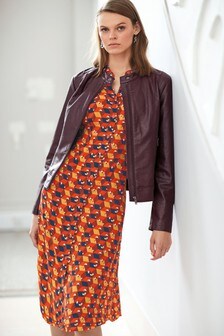 womens burnt orange dress