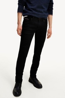 tommy hilfiger mens black jeans