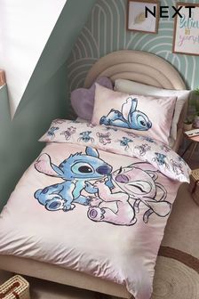 Lilo & Stitch Purple Reversible 100% Cotton Duvet Cover and Pillowcase Set