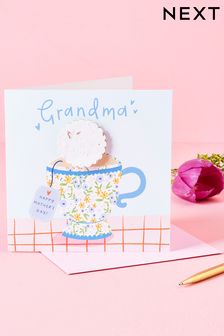 Blue Blue Grandma Mother's Day Seeded Card