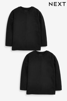 Black Long Sleeve T-Shirts (3-16yrs)
