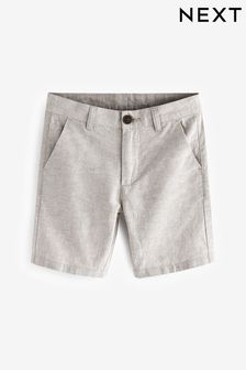 Stone Linen Blend Chino Shorts (3-16yrs)