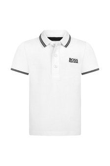 Boss Kidswear Baby Boys Navy Cotton Polo Shirt