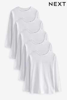 White Long Sleeve T-Shirts (3-16yrs)