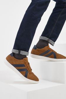 Brown Tan Suede Trainers