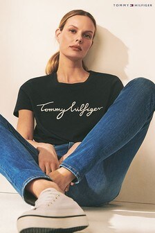 tommy hilfiger blue t shirt women's