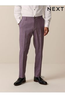 Pink Check Smart Trousers